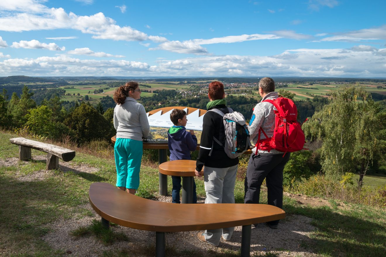 Naturpark-Augenblick mit schöner Aussicht Wildberg
