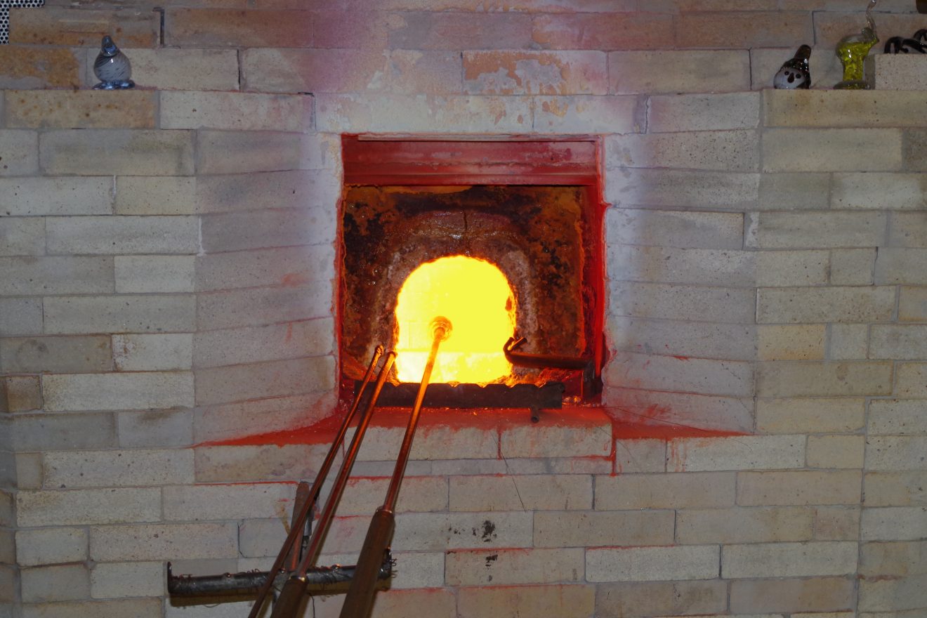 Knapp 1200 Grad heiß: der Schmelzofen.