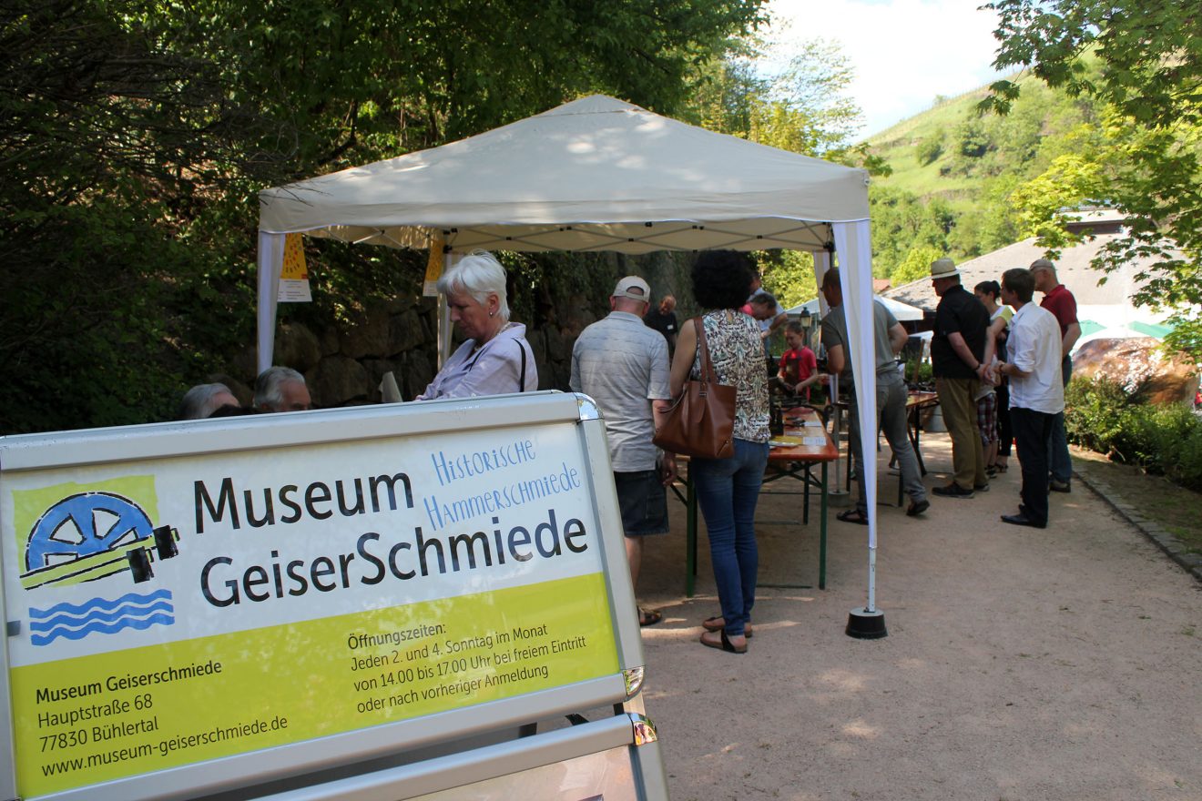 Präsentationsstand der GeiserSchmiede.