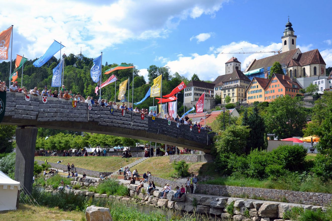Die historische Kulisse der Ritterspiele: die Altstadt von Horb.