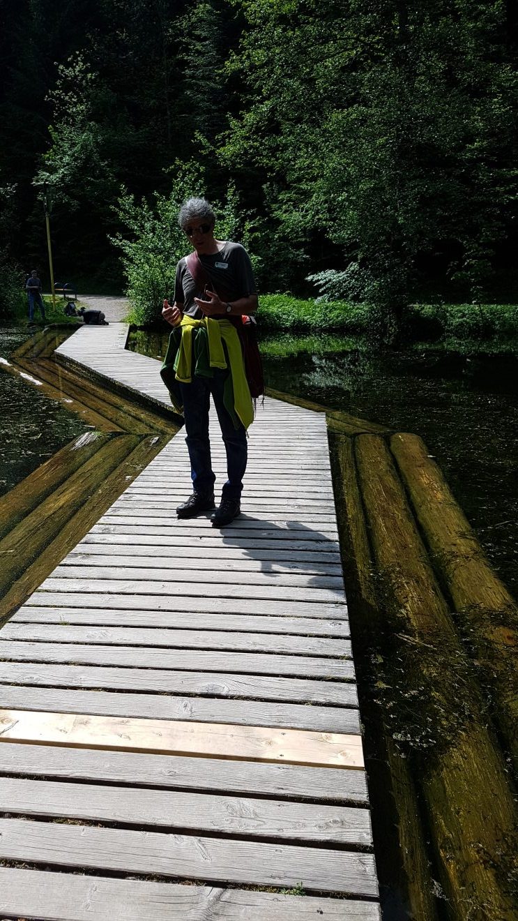 Schwarzwaldguide Matthias Kober auf dem Kinzigsee bei Loßburg