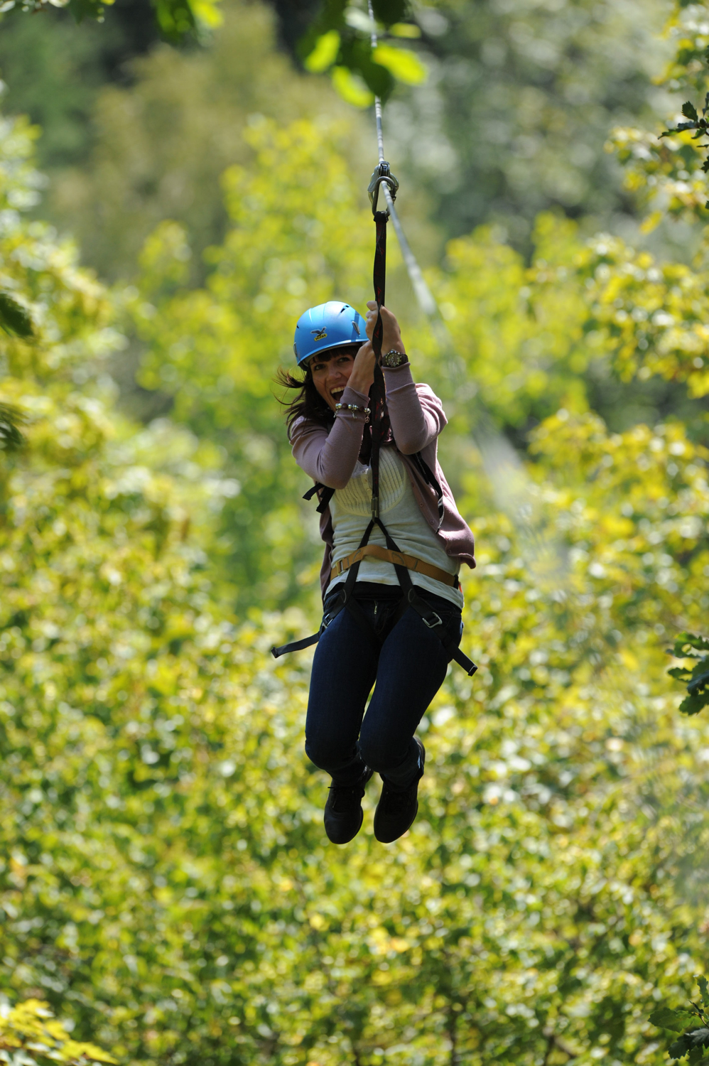 Sommerferien in der Hirschgrund Zipline Area Schwarzwald