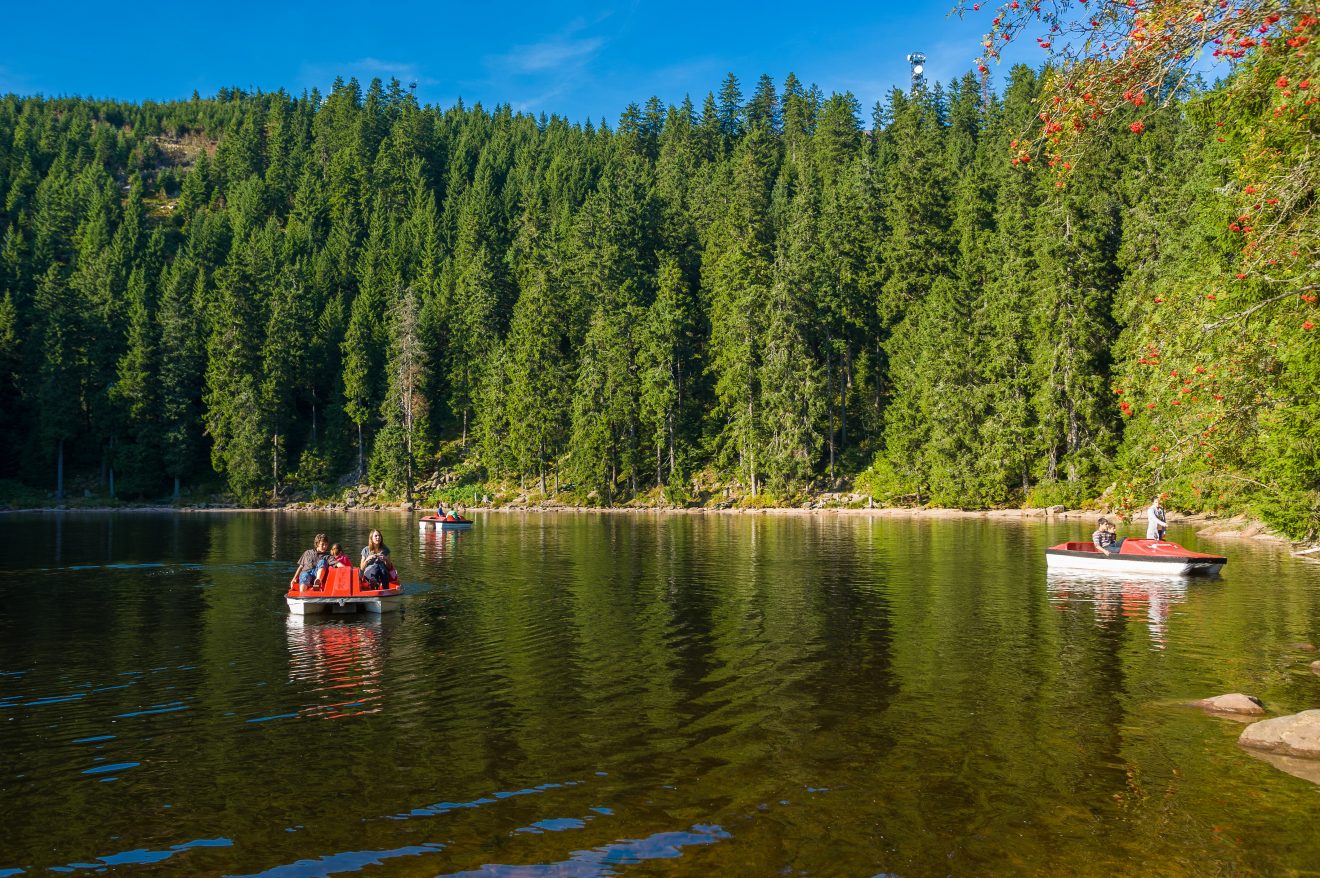 Tretbootfahren auf dem Mummelsee