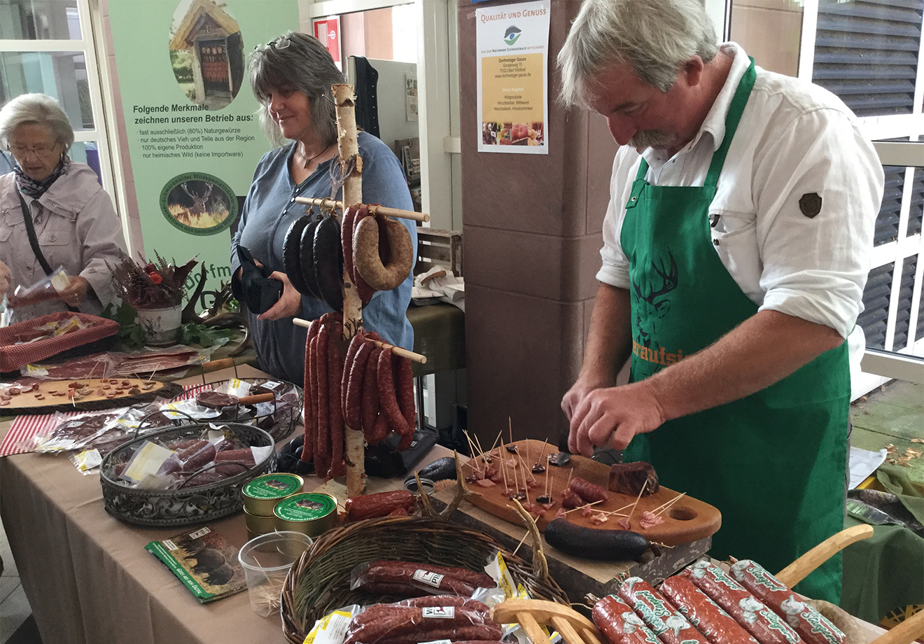 Naturpark Schwarzwald Blog, Genuss-Messe Ettlingen, Wurst-Fleisch-Stand