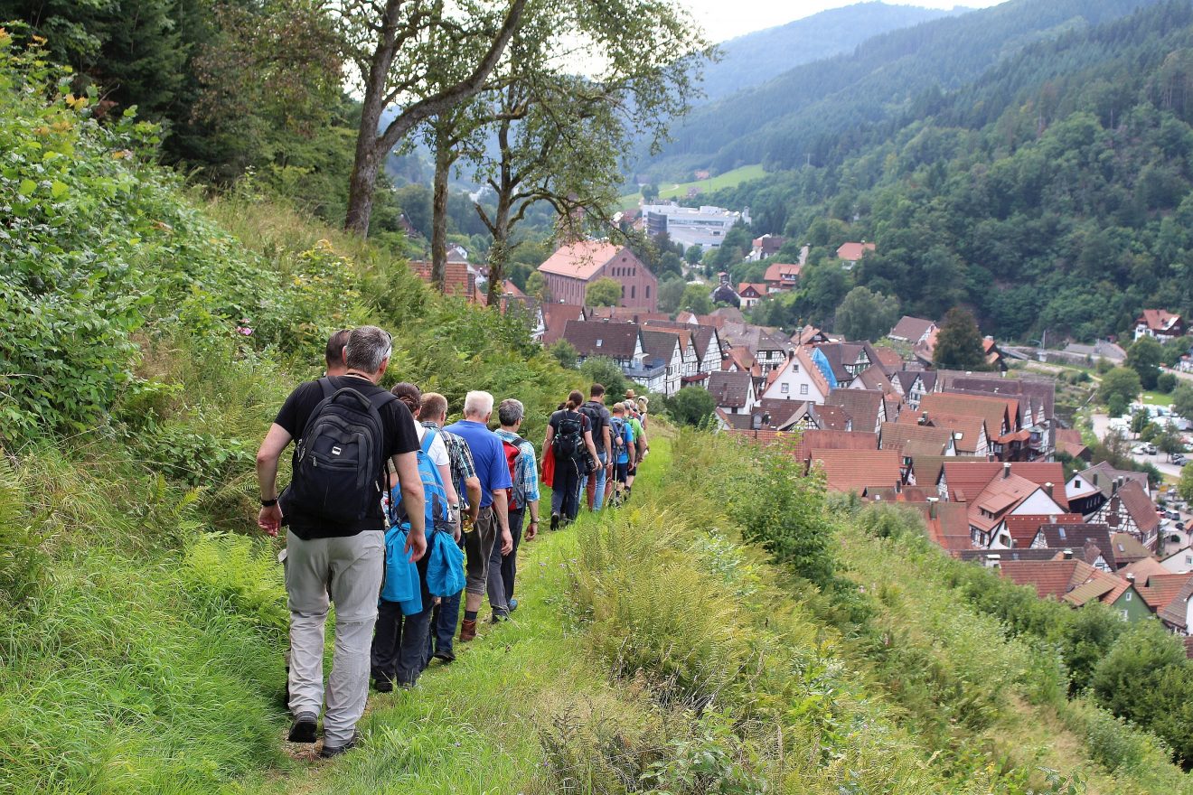 Wandergruppe vom Zollhaus nach Schiltach. Copyright Achim Ringwald