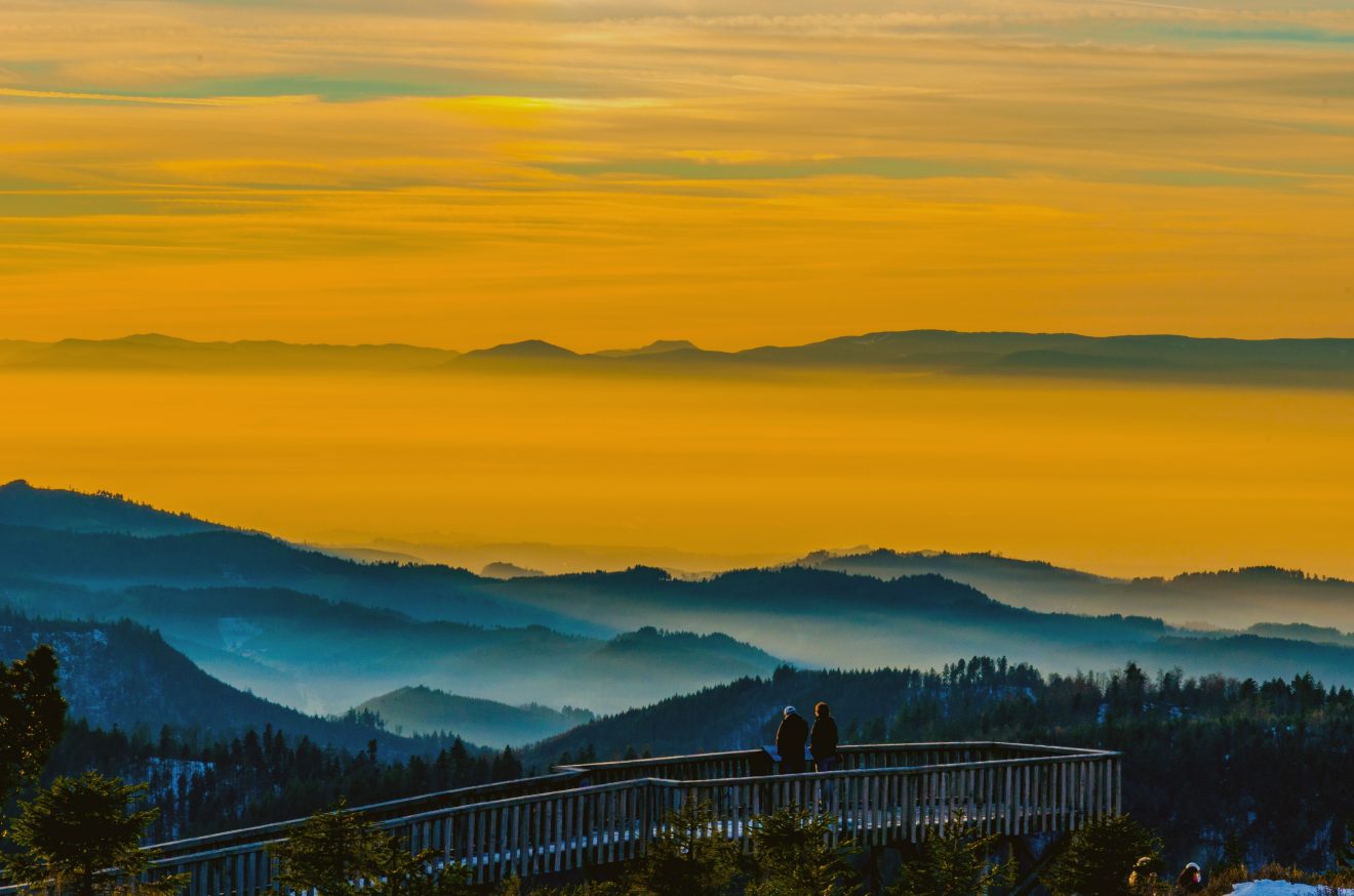 Blick vom Schliffkopf auf die Rheinebene. Copyright Hermann Schmider
