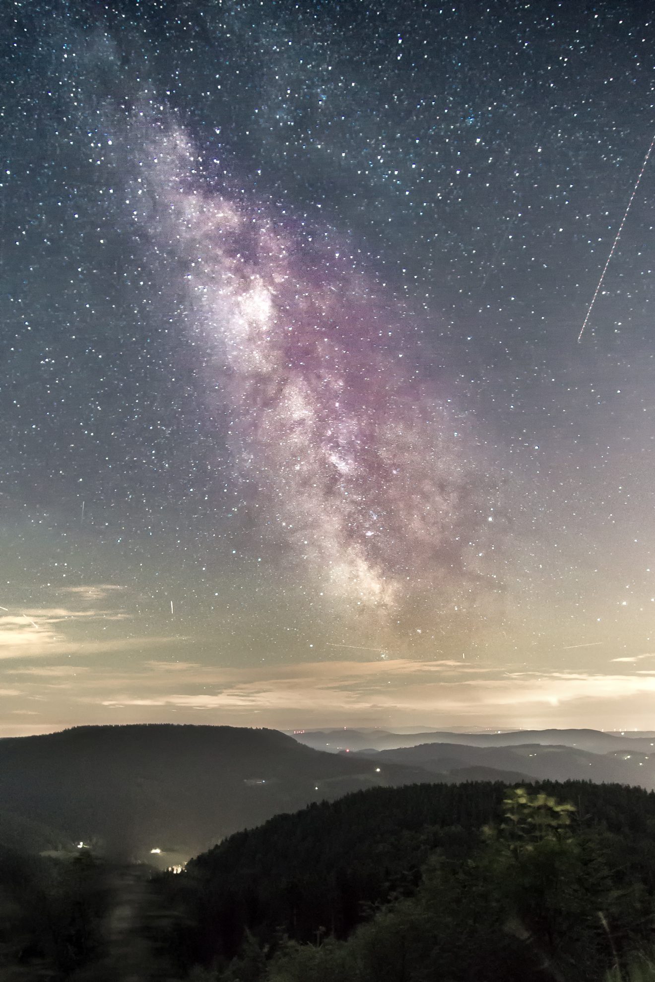 Milchstraße über der Hornisgrinde. Copyright Julian Benz