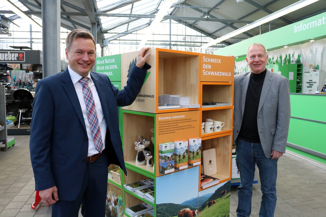 Naturpark-Würfel in vier Raiffeisen Märkten in der Region Schwarzwald Mitte/Nord