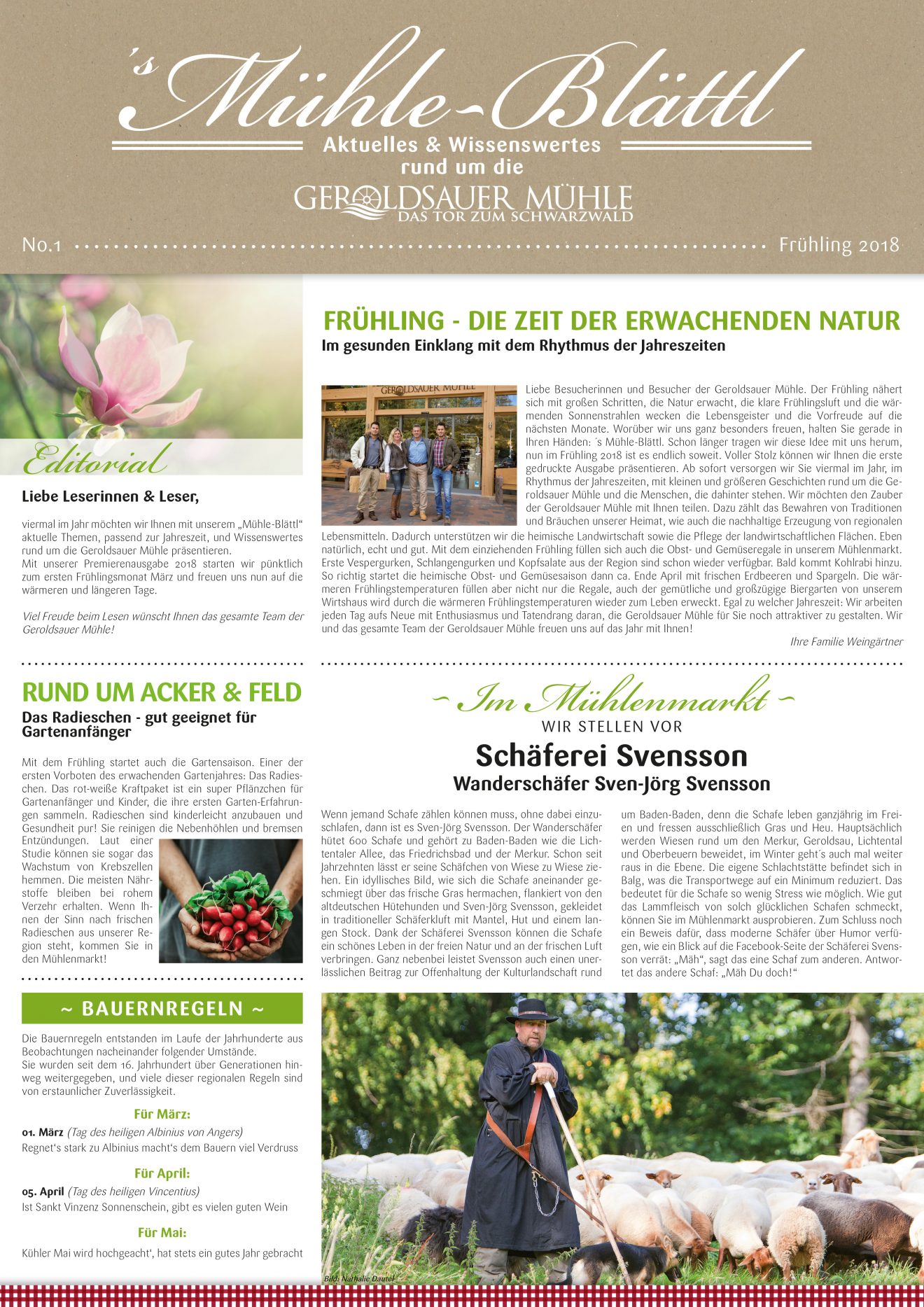 Mühlen-Blättl Geroldsauer Mühle