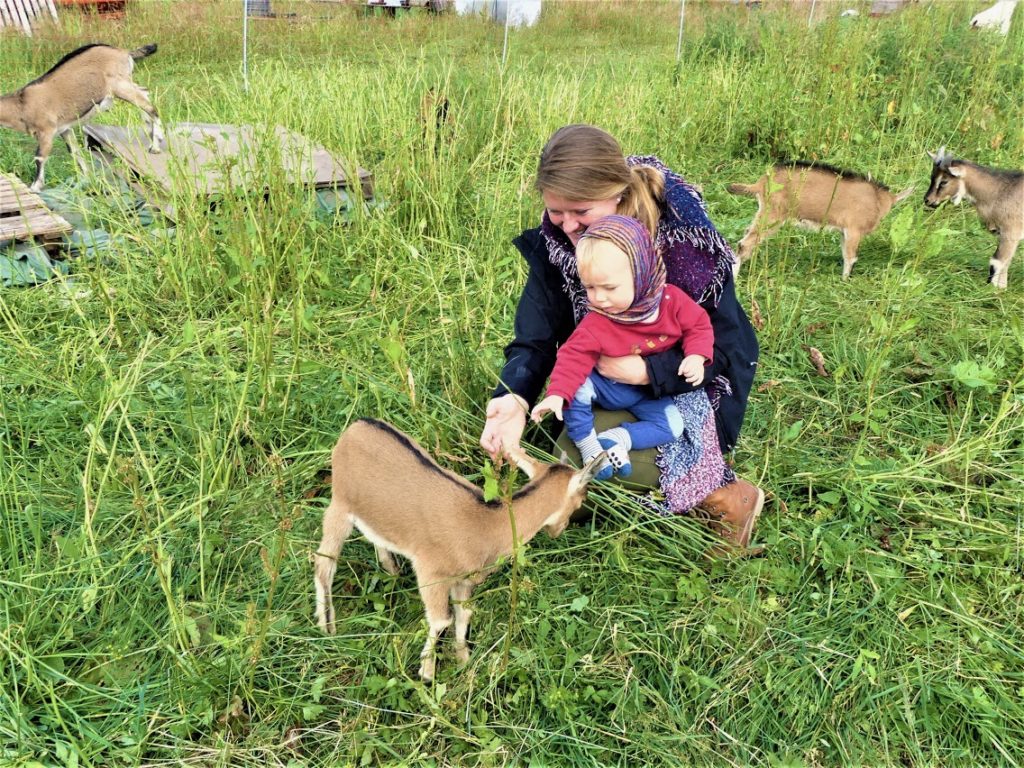 Hofbauernhof Loßburg-Schömberg - Carla Staiger, Kind, Ziege