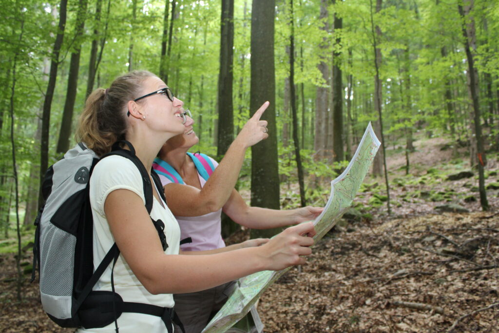 Microadventure Orientierung mit Karte und Kompass
