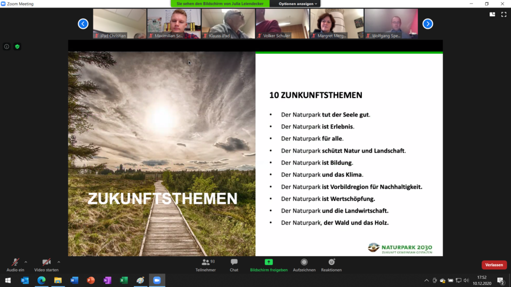 Mitgliederversammlung Naturpark Schwarzwald Mitte/Nord - Naturpark-Plan 2030