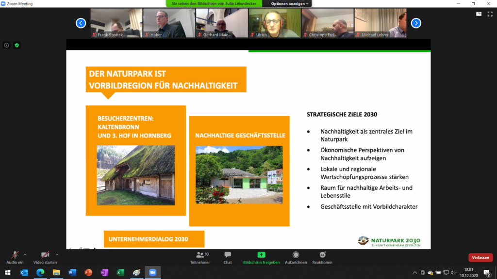 Mitgliederversammlung Naturpark Schwarzwald Mitte/Nord - Naturpark-Plan 2030