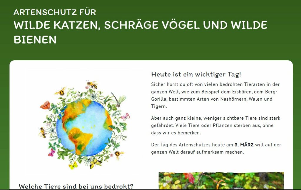 Tag des Artenschutzes 3. März