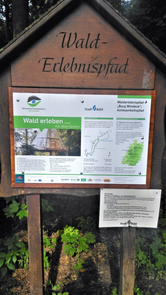 Einweihung Achtsamkeitspfad Burg Windeck Bühl