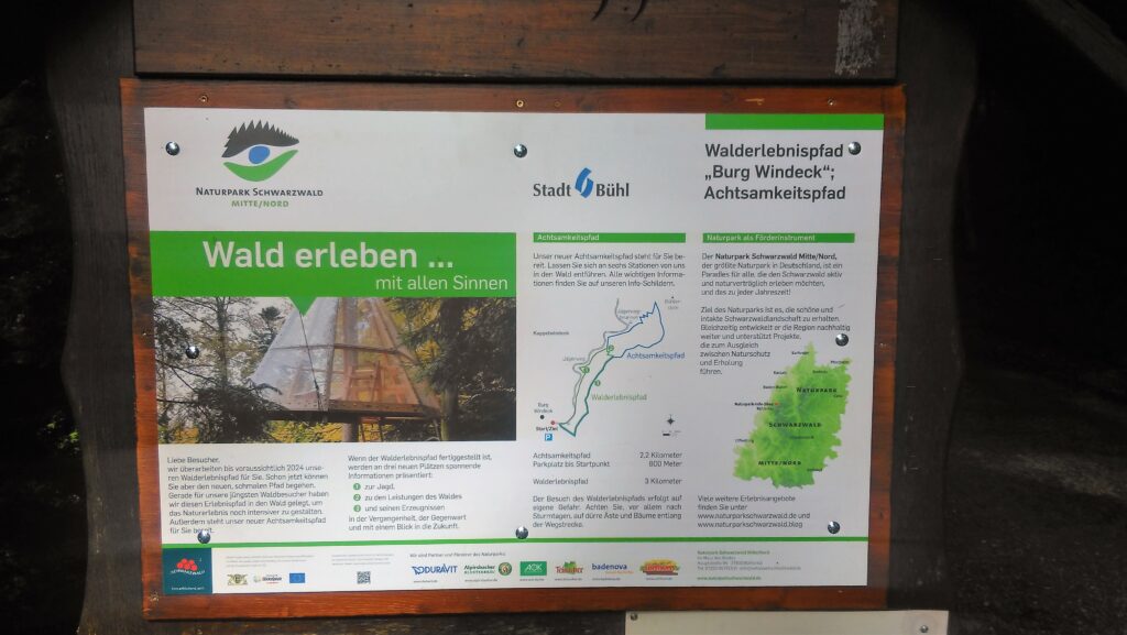 Einweihung Achtsamkeitspfad Burg Windeck Bühl