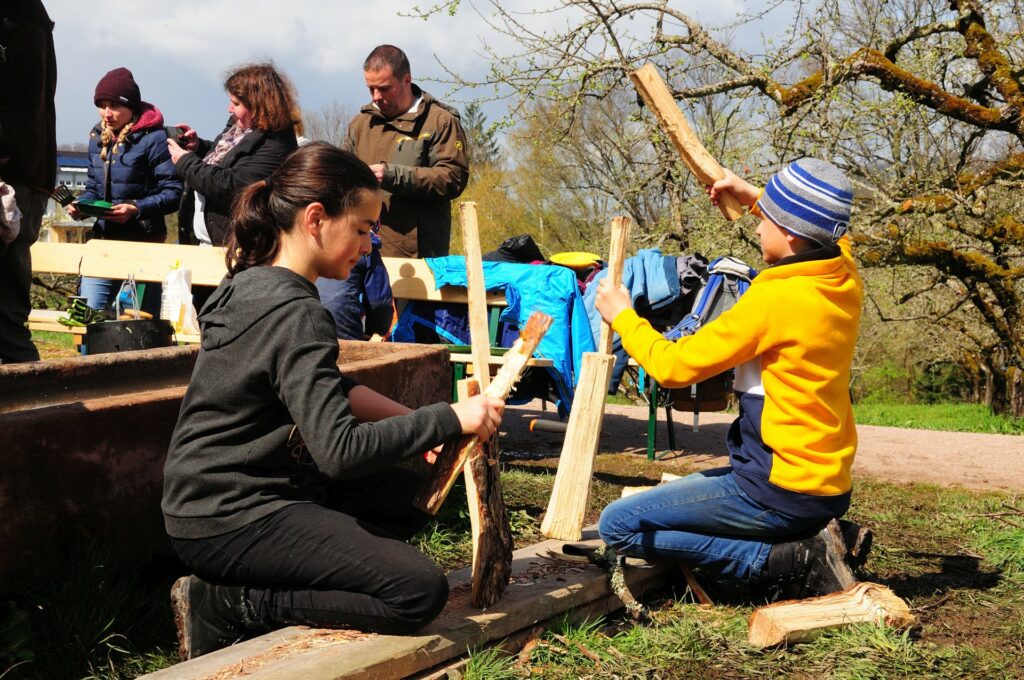Waldeulen von den Naturfreunden Forchheim beim Erlebnistag der Naturpark-Detektive