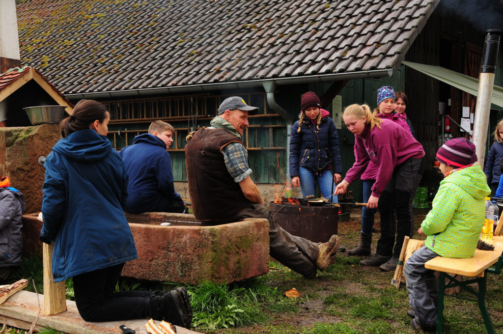 Waldeulen von den Naturfreunden Forchheim beim Erlebnistag der Naturpark-Detektive