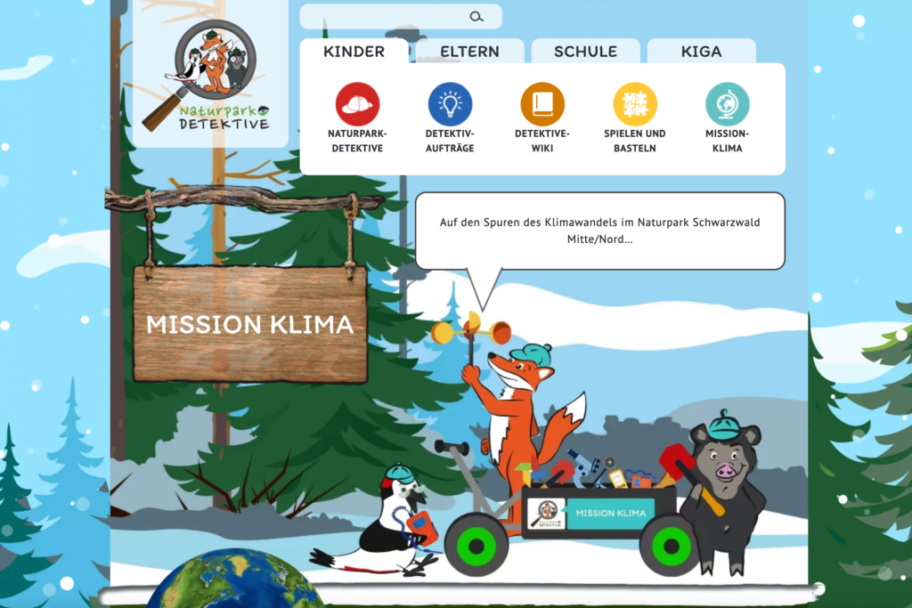 Website Naturpark-Detektive