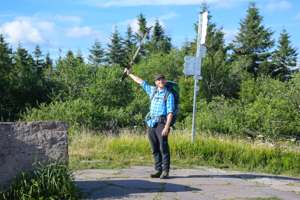 Wanderer auf dem Gipfel