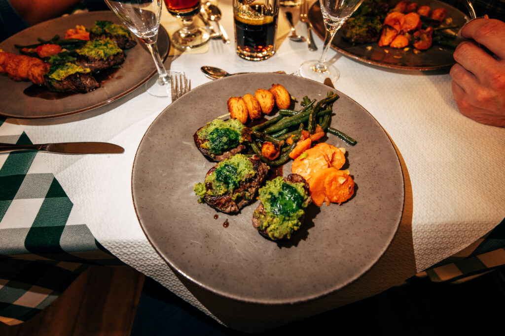 Schweinefilet zum Abschluss des Pirschgangs 