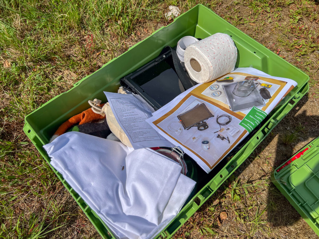 Materialien in einer Kiste