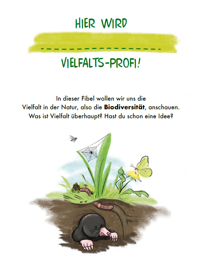Einleitungsseite in der Vielfaltsfibel