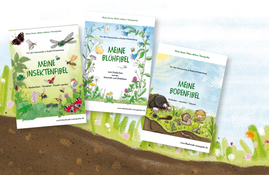 Cover der bereits bestehenden drei Mitmach-Fibeln