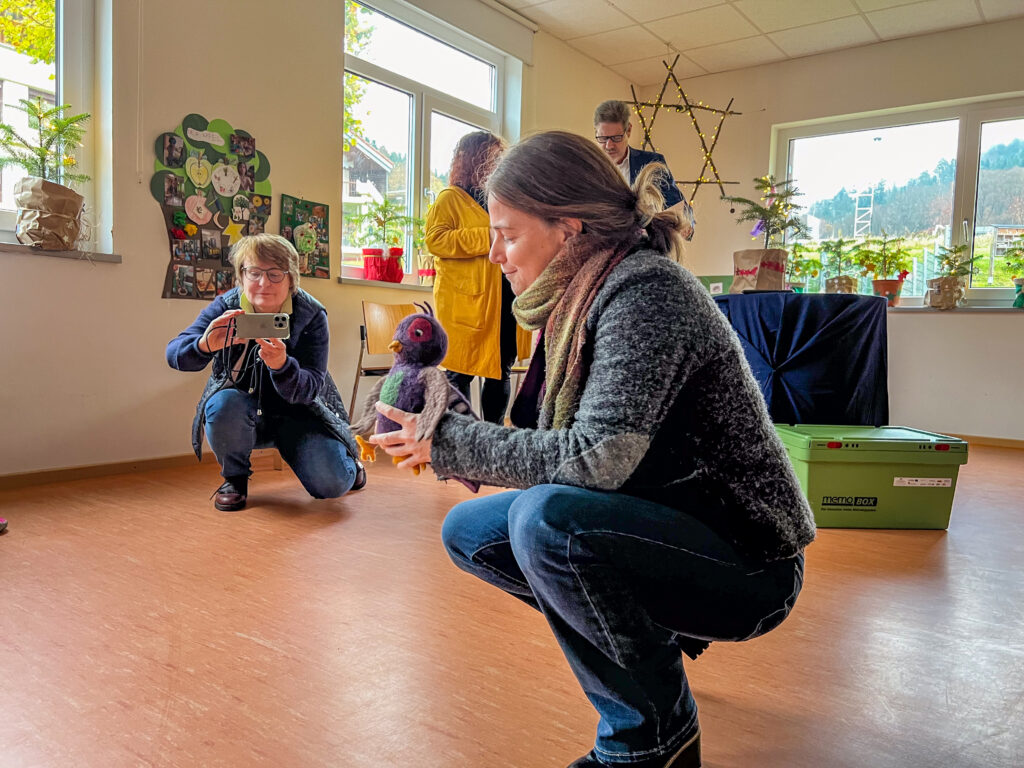 Fränze Stein im Naturpark-Kindergarten