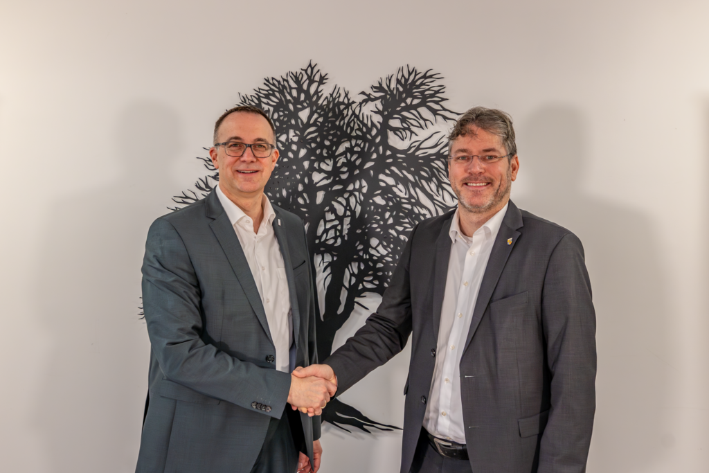 Matthias Kreibich (BGV) und Prof. Dr. Christian Dusch (Landrat) 