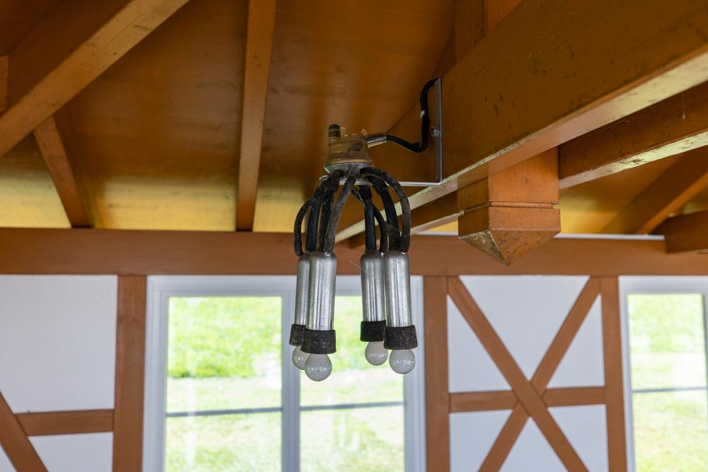 Melkstand als Lampe