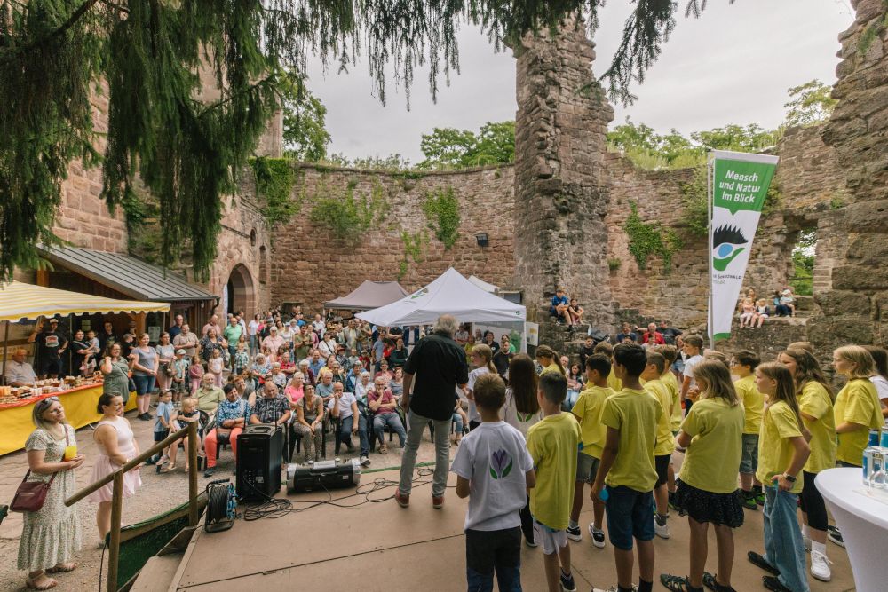 Blick von der Bühne auf die Gäste