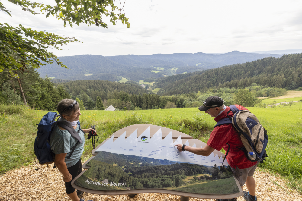 AugenBlick Bad Rippoldsau-Schapbach, Paar am Augenblick am Waldrand