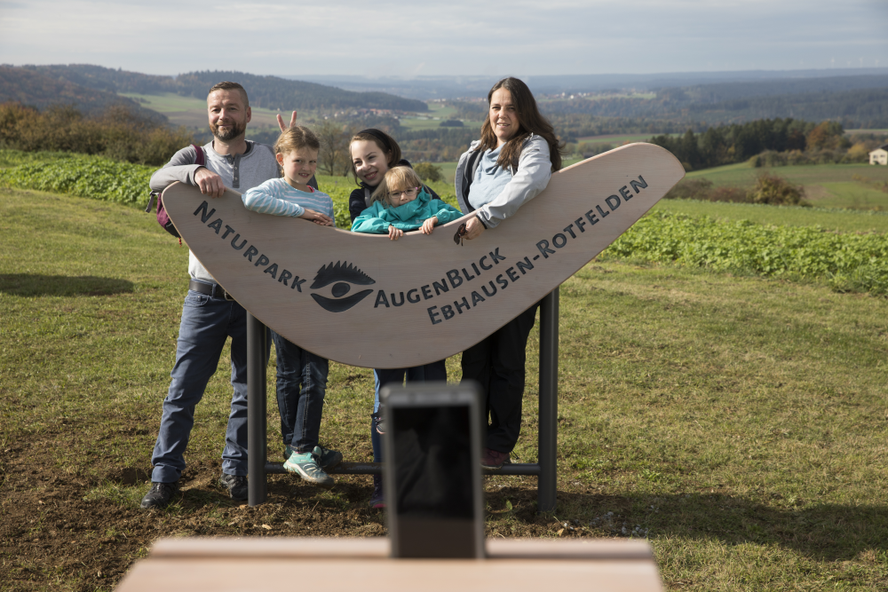 AugenBlick Ebhausen-Rotfelden, Familie am Selfie-Point