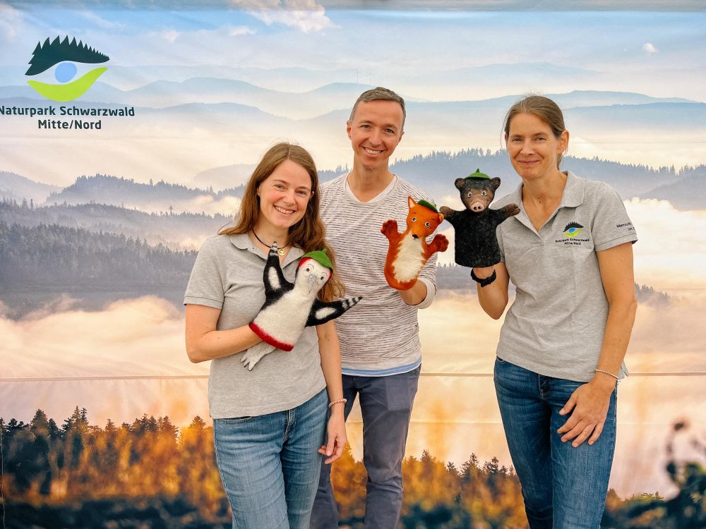 Fotobox Naturpark-Mitarbeiterinnen und Naturpark-Detektive