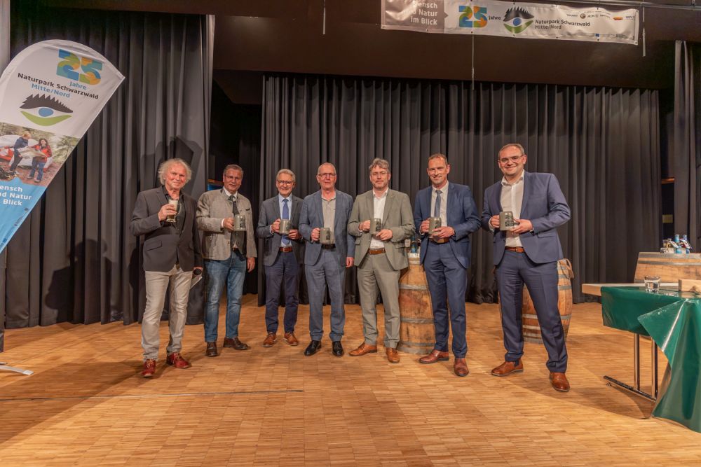 Naturpark-Vorstand auf der Bühne