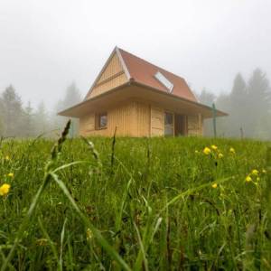 Gebäude der Naturpark-Moorstation von außen