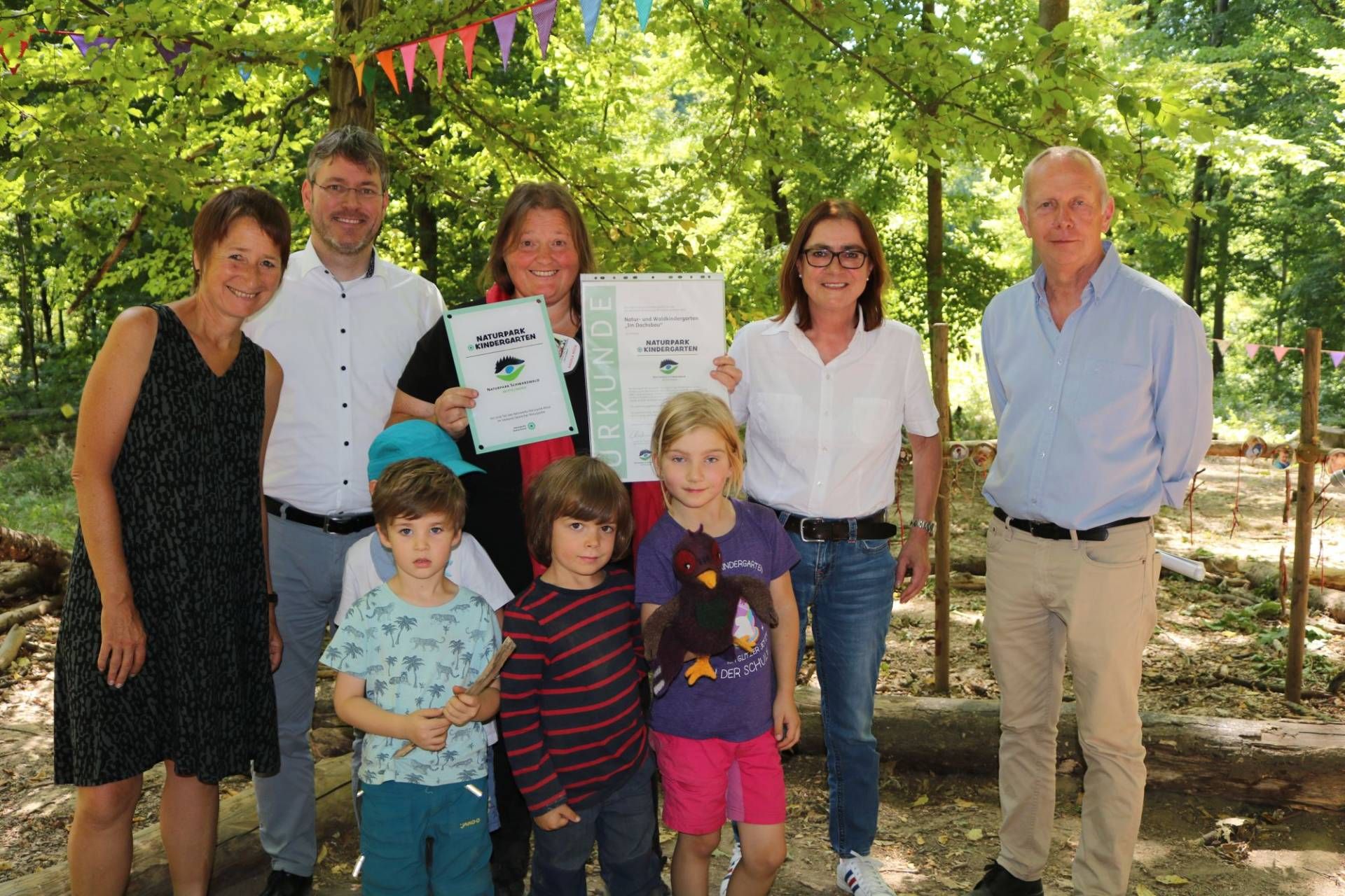 Waldkindergarten „Im Dachsbau“ in Karlsruhe-Durlach (Auszeichnung August 2022), Foto: Gundi Woll