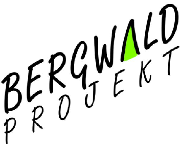 Logo mit dem Schriftzug Bergwaldprojekt