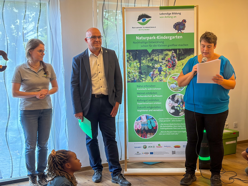 Bürgermeister bei der Auszeichnung