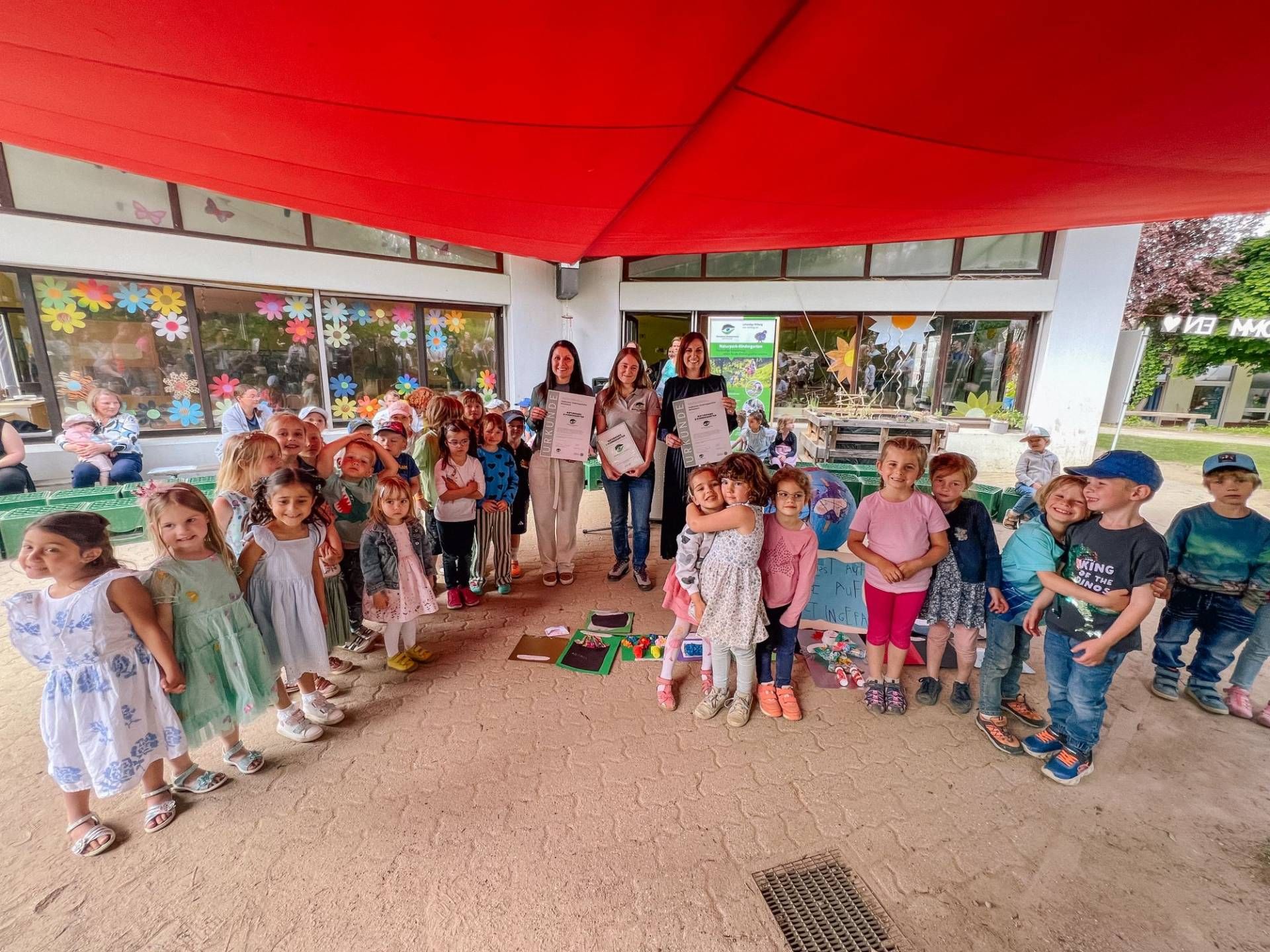 Städtische Kindertagesstätte Wettersbach in Karlsruhe-Palmbach (Mai 2025), Foto: Gundi Woll