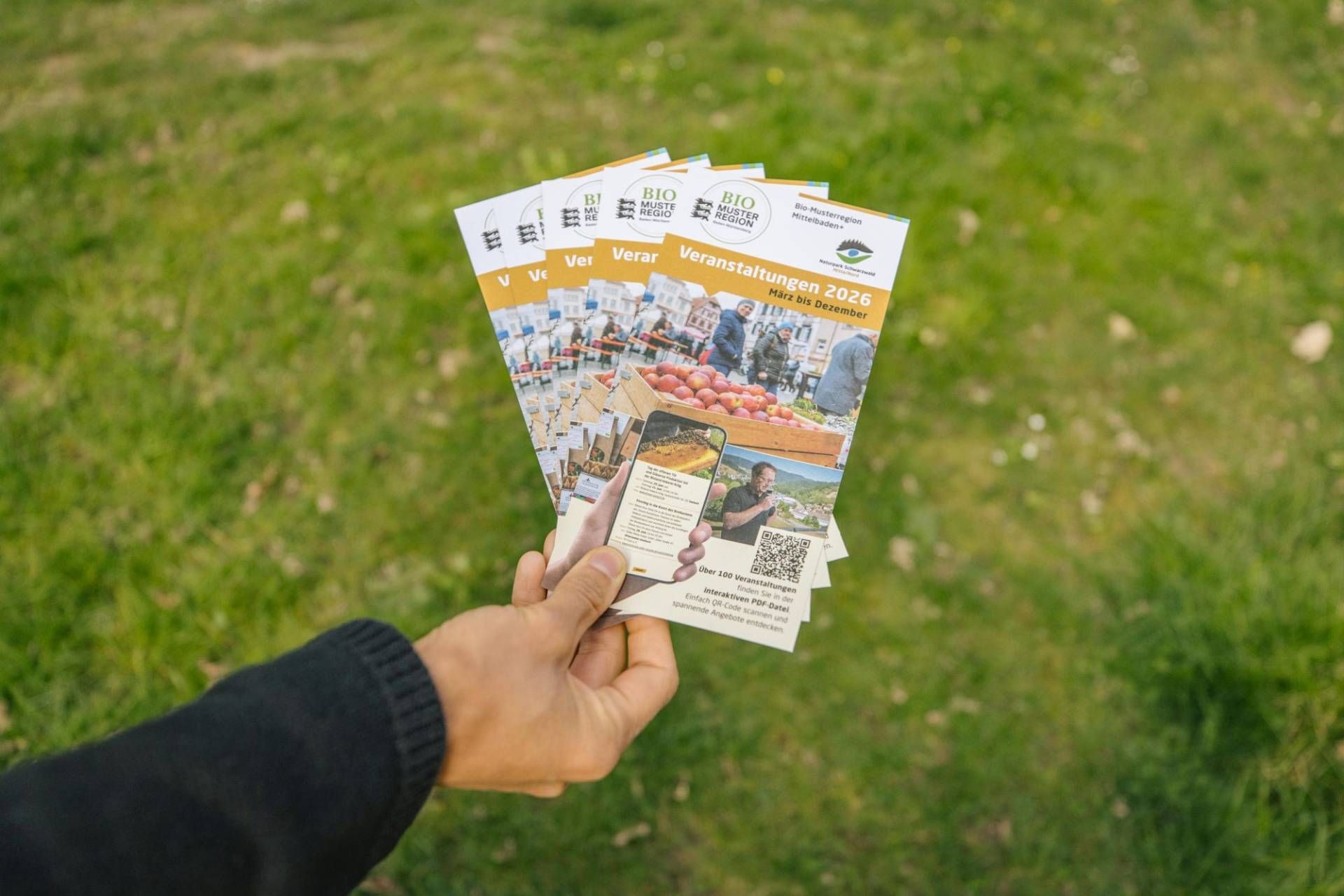 Bei mehr als 100 Events können Interessierte Bio-Produkte aus Mittelbaden und die erzeugenden Betriebe kennenlernen.  Bildrechte: Johannes Nickel/Naturpark Schwarzwald Mitte/Nord e. V.; frei zur einmaligen Verwendung nur in Verbindung mit einer redaktionellen Berichterstattung über den Naturpark.