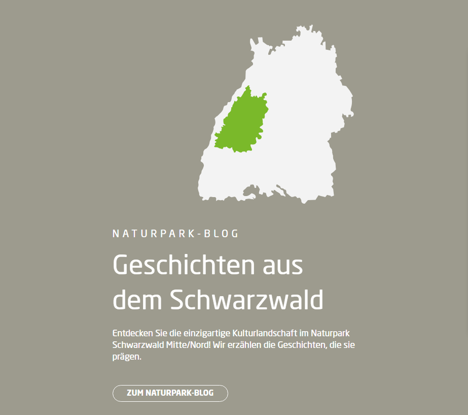 Naturpark-Gebiet und Einführungstext zum Naturpark-Blog