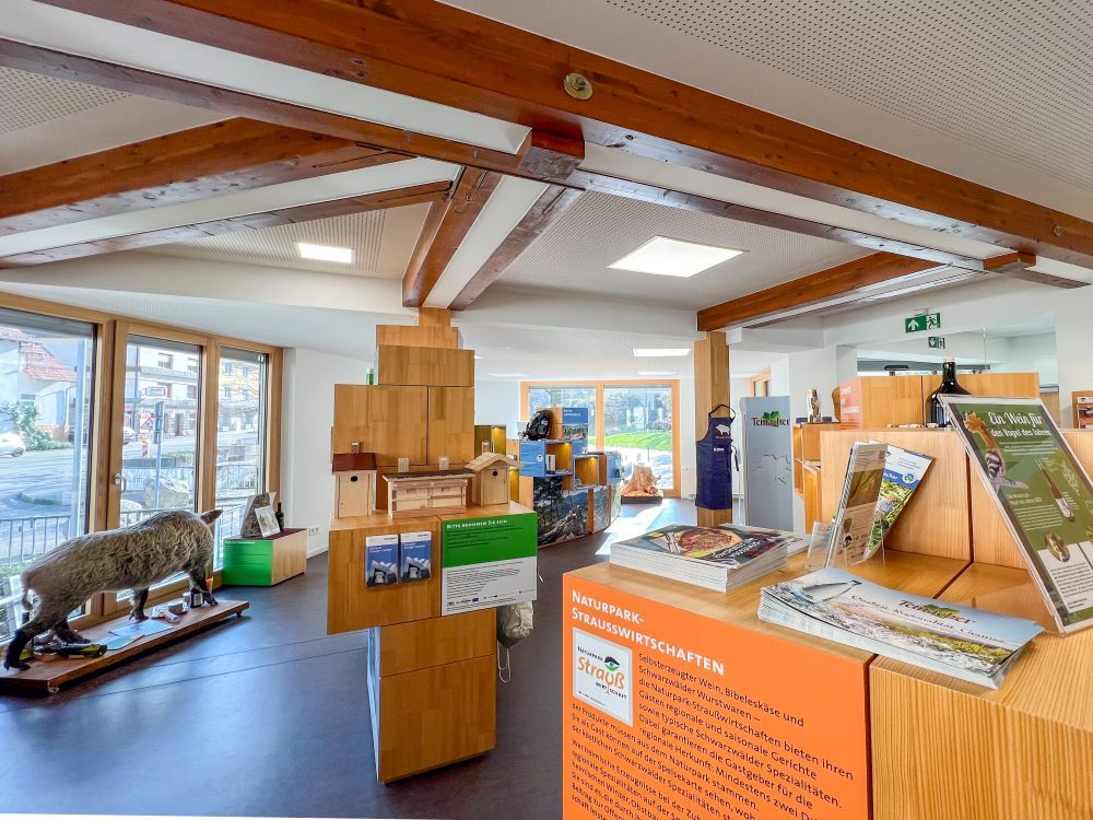 Naturpark-Info-Shop Innenansicht