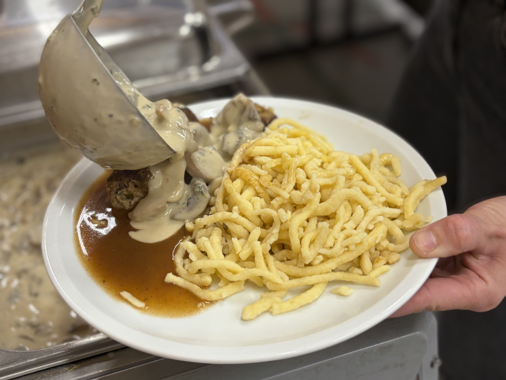 Spätzle mit Pilzragout