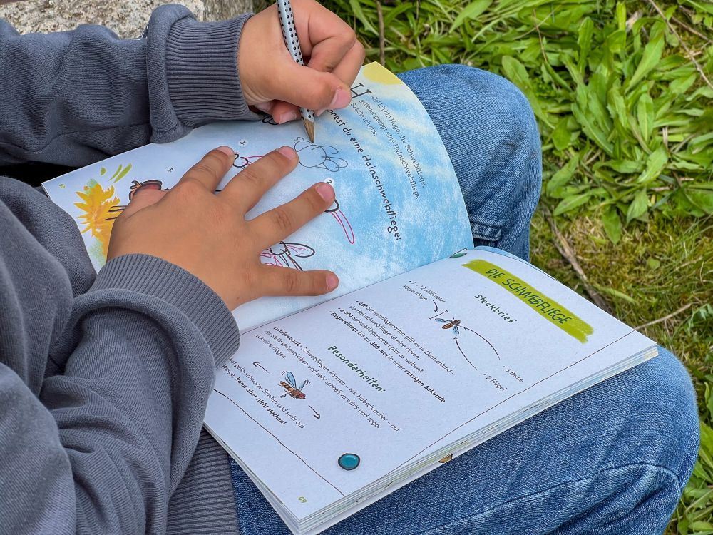 Ein Junge macht eine Aufgabe in der Vielfaltsfibel