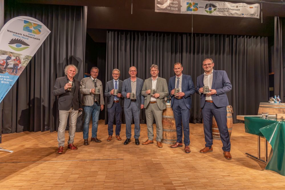 Naturpark-Vorstand auf der Bühne