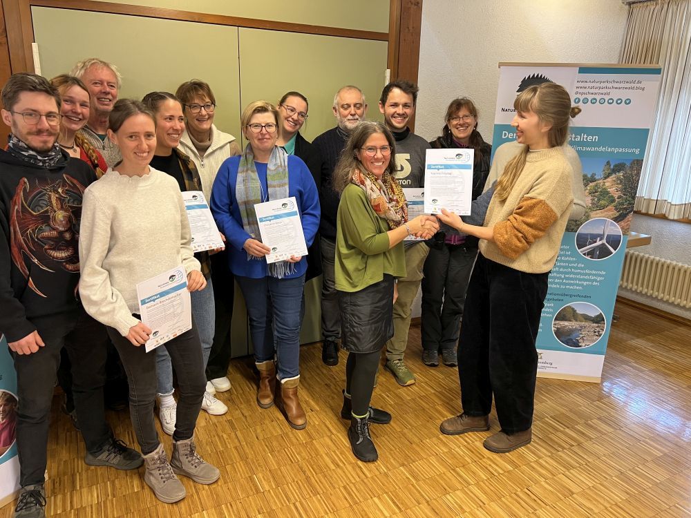 Übergabe der Zertifikate