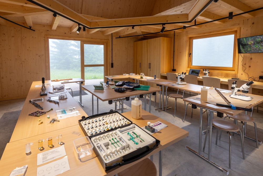 Experimentier-Instrumente in der Naturpark-Moorstation