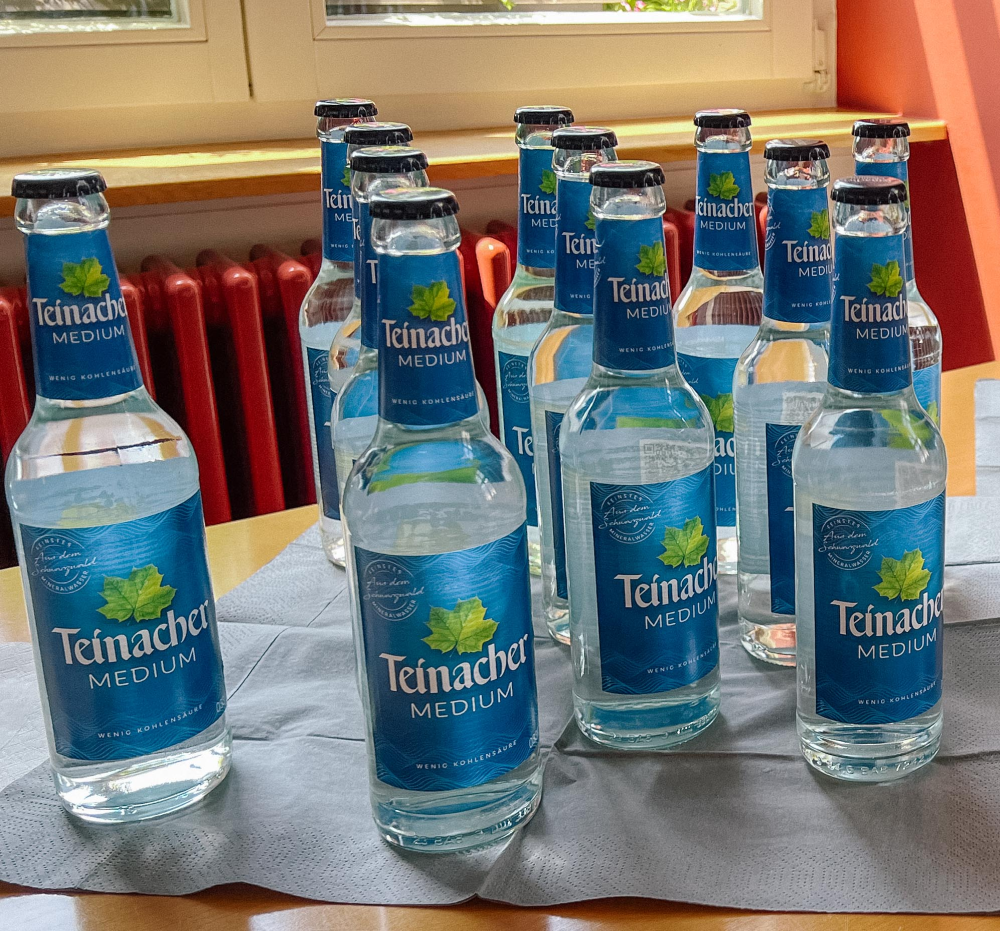 Teinacher-Mineralwasserflaschen